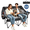 Black, variant on PNKKODW Oversized Padded Double Camping Chair Heavy Duty Folding Loveseat Supports Up to 800 lb 2 Person Outdoor Lawn Chair with Cooler Bags and Wine Glass Holders