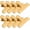 Gold, variant on Bag Clips Heavy Duty Stainless Steel Chip Clips, Food Bags Clamp Great for Kitchen Office to Seal Coffee Bags, Paper Sheets - Pack of 8（Green）