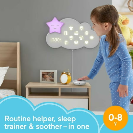 Fisher-Price Lumalou Better Bedtime Routine System Sound Machine for Ages 0-8 Years, Multicolor