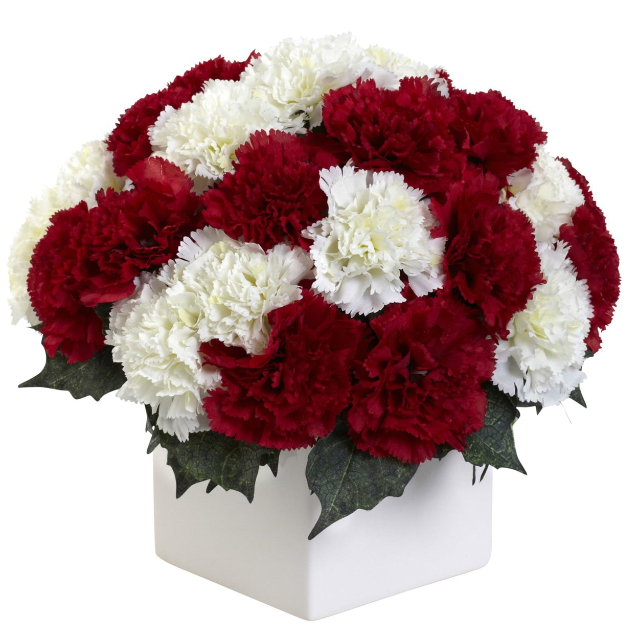 Red And White Carnation Bouquet