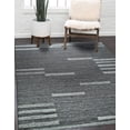 thumbnail image 4 of EORC Gray Hand-Woven Wool Contemporary Natural Wool Flat Area Rug, 4 of 10