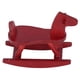 thumbnail image 4 of Caballo balancín en miniatura de madera para casa de muñecas, modelo de decoración, juguete para niños, Color caoba, 1:12, 4 of 8