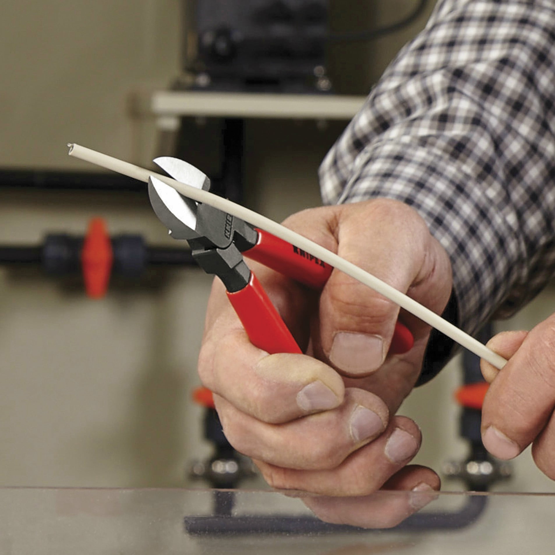 KNIPEX Tools 72 11 160, 45-Degree Angled Head Diagonal Flush Cutters