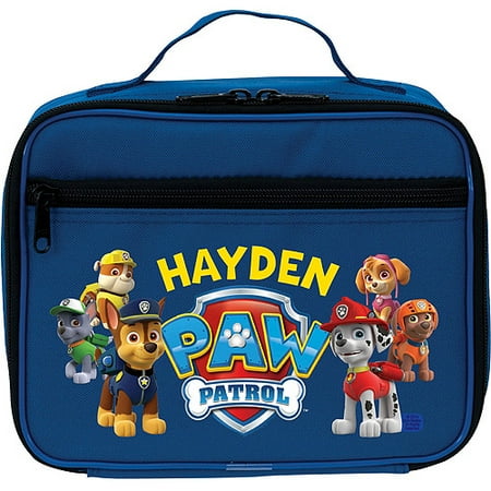 Personalized Paw Patrol Puptastic Blue Kids Lunch Bag Personalized Paw Patrol Puptastic Blue Kids Lunch Bag