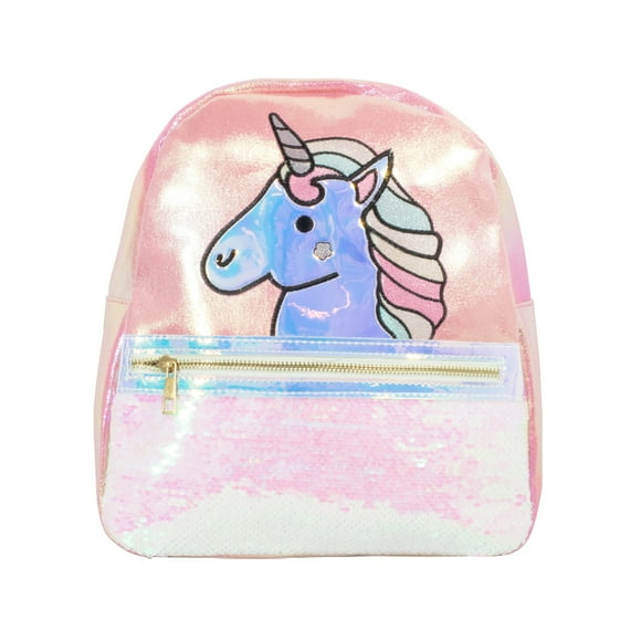 Mochila Para Niña Infantil La Merced Unicornio Rosa Brillante La Merced Forro Interno Alta Resistencia