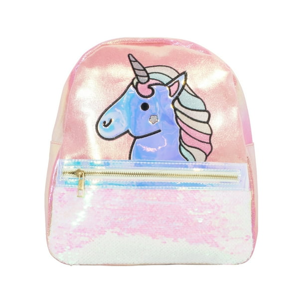 Mochila Para Niña Infantil La Merced Unicornio Rosa Brillante La Merced Forro Interno Alta Resistencia