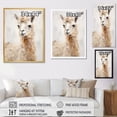thumbnail image 4 of Designart "Grunge-Styled Minimalism: Alpaca I" Alpaca Floater Framed Canvas Wall Art, 4 of 5