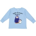 thumbnail image 3 of Inktastic Happy Birthday, Mama- Cute Penguins Boys or Girls Long Sleeve Toddler T-Shirt, 3 of 5