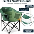 thumbnail image 6 of Slsy Oversized Padded Camping Chair with Armrests, Folding Camp Chairs for Adults, Heavy Duty Folding Chairs Moon Chair Lawn Chairs for Outdoor Sports, Camping, Patio, Picnics, 6 of 9