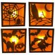 thumbnail image 4 of Pared De Lámpara De Madera Con Patrón De Gato Y Murciélago De Bruja Con Luz De Madera Led De Halloween Para Decoración De Fiestas seitruly HA045048-01, 4 of 6