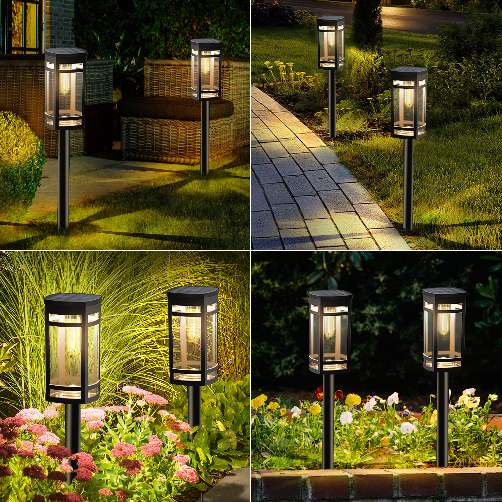 ExcMark Solar Stake Lights, 6-Pack, 10 Lumens, Warm White photo 3