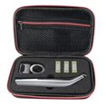 thumbnail image 1 of Estuche portátil para afeitadora Oneblade Trimmer y accesorios Bolsa de viaje Eva Paquete de almacenamiento con cremallera, negro y rojo, 11 kaili Sencillez, 1 of 3