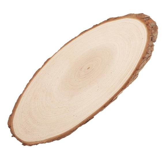 SWETRACE 1Pcs Wooden Round Decor Table Centerpieces for Home in Coffee Color