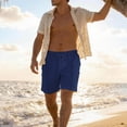 thumbnail image 6 of Fnnxeal Mens Big & Tall Elastic Waist Athletic Shorts, 5-Inch Inseam Casual Lounge Shorts Relaxed Fit with Drawstring Navy,Size 3XL, 6 of 8