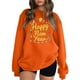 thumbnail image 1 of Gibobby Sudadera oversize mujer Sudadera suelta casual con estampado navideño de manga larga con cuello redondo para mujer blusa grande de manga larga(Naranja,CH), 1 of 3