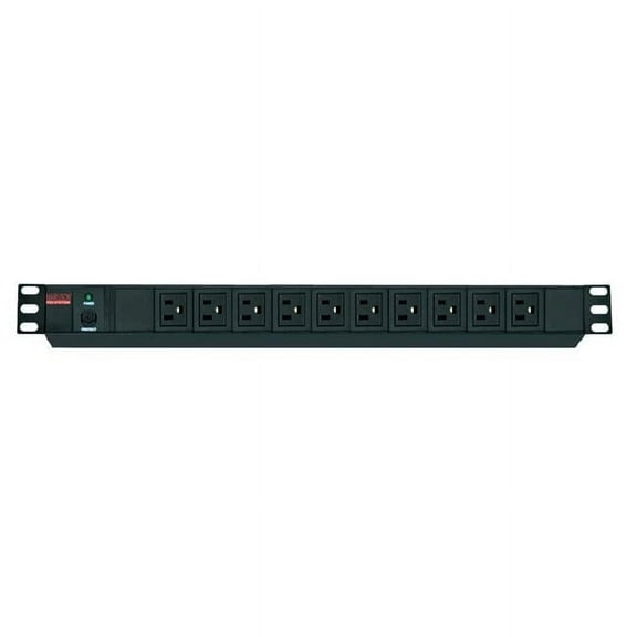 Maruson PDU-R1510 Basic 10 Port Circuit Breaker with Prompt Overload Protection NEMA 5-15 Power Distribution Unit