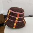 thumbnail image 6 of CoCopeanut Bucket Hats Women Panamas Winter Thicken Knitting Warm Basin Caps Korean Style Students All-match Folding Womens Stylish Retro, 6 of 6