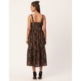 thumbnail image 5 of Moomaya Women's Printed Sleeveless Chic Dress, Square Neck, Strap Midi Dress, 5 of 8