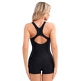 thumbnail image 4 of CHICTRY Women Sleeveless Racer One Piece Athletic Boyleg Swimsuits Professional Shorty Wetsuits for Surfing/Diving Orange M, 4 of 7