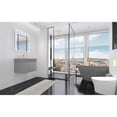 thumbnail image 5 of Amazon 24" Gray Wood Floating Vanity with Gray Top and Gold Trim, 5 of 10
