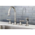 thumbnail image 2 of Kingston Brass Governor 8" Deck Mount Kitchen Faucet with Brass Sprayer, 2 of 4