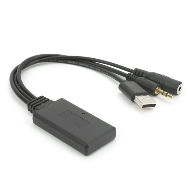 Adaptador Aux Aux, BT 5.0 Conveniente Adaptador de audio de Automóvil Resistente Resistente Al Desgaste Para Uso Profesional Para Fines Generales Para Automóviles para Automóvil