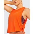 thumbnail image 5 of CRZ YOGA Pima Cotton Tank Tops for Women Workout Yoga Running Loose Crop Sleeveless Shirts, 5 of 6