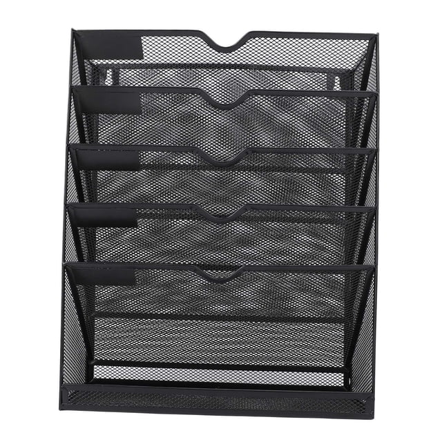 Soporte de Archivos de Pared Colgante, Organizador de Archivos de Pared Con USUARIOS DE USUARIOS DE AMPLIO CAPACIDAD DE ALMACENAMIENTO 6 CAPAS DISTASTAS DE ACABADO CON