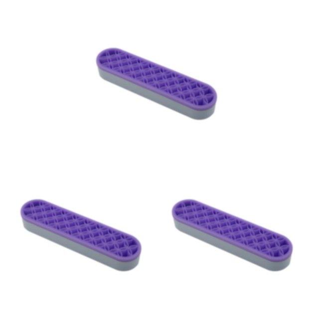 Decodeary Waterproof Makeup Brush Holder Organizer For Space-saving Storage Durable Cosmetic Storage Box purple 3Set