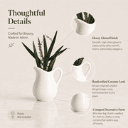 Mini Ceramic Vase Refrigerator Magnet - Small Flower Vase Fridge Magnet for Kitchen Decor, Ceramic Magnetic Vase for Home Decoration