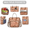 thumbnail image 2 of Brown and Pink Of Leopard Print Womens Lunch Box for Work,Insulated Large Lunch Bag for Tween and Teen,Loncheras Para Mujer,Leakproof Adult Lunch Bag for Work,Beach,Travel,Picnic,Camping, 2 of 7