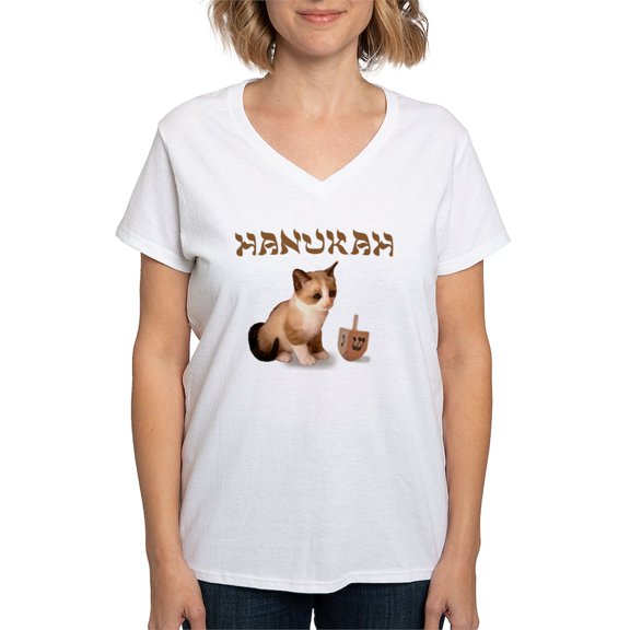 CafePress - Habukah Women's V Neck T Shirt - Womens Cotton V-Neck T-shirt