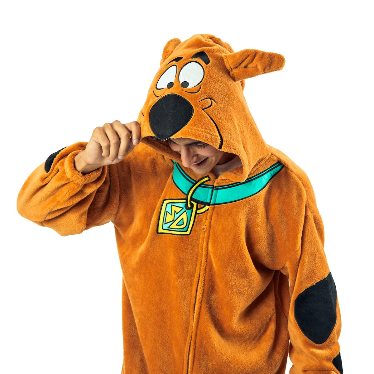 Scooby Doo Adult Onesie Costume Kigurumi Union Suit With Hood-XL