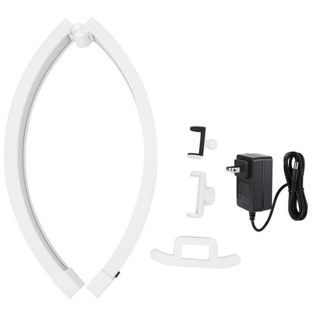 Half 22 Inch Half Moon Nail Desk Lamp 20W Touch Control Foldable Manicure Tattoo Desk Beauty Light 3200-5600K CRI >90 With Phone Clip