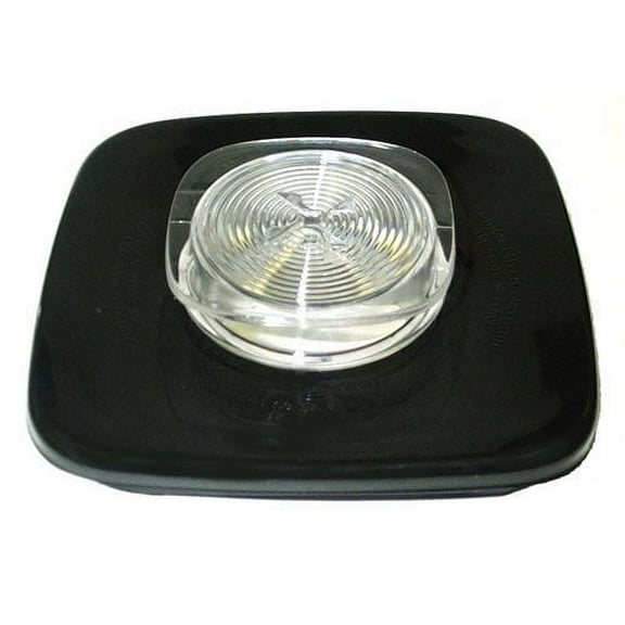 Black Jar Lid and Center Cap for Oster & Osterizer Blenders, By Factory Services