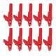 thumbnail image 4 of Abrazadera de prueba eléctrica con clip de seguridad aislado de 10 piezas con conector tipo banana de 4 mm para automóvil, barco, camión, rojo, 4 of 9