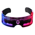 thumbnail image 2 of Dserhfy LED Glasses 7 Color 12 Modes Cyberpunk Eyeglasses Flashing Light Up Eyewear for Halloween Cosplay Party Bar, 2 of 8