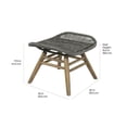 thumbnail image 7 of Seasonal Living Explorer Oceans 2-piece Wood Chair and Ottoman in Mixed Gray, 7 of 7