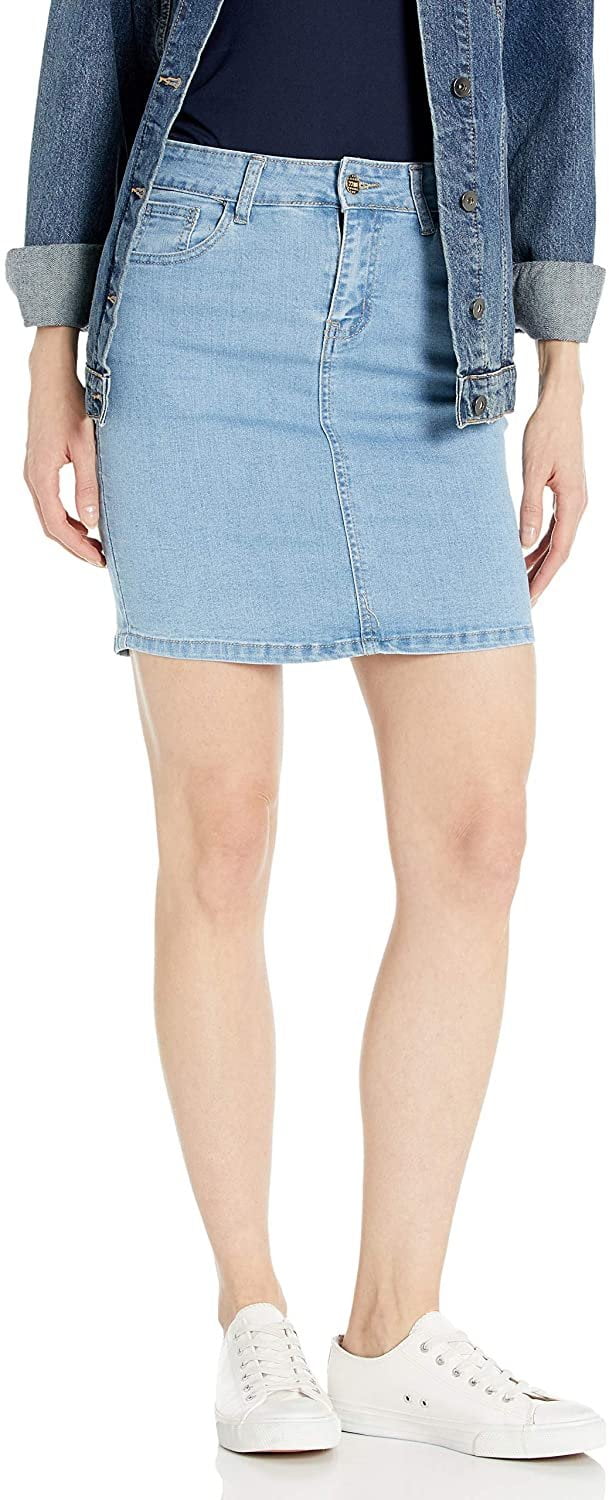 stretchy jean skirts