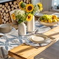 thumbnail image 4 of Vintage Nautical Round 15 Inch Placemats Set of 2, Summer Coastal Floral Starfish HeatResistant Non Slip Place Mats for Dining Table, Wipeable Braided Kitchen Table Mats for Housewarming, 4 of 9