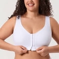 thumbnail image 4 of DELIMIRA Women's Posture Bra Front Closure Lightly Padded Plus Size Wireless Full Coverage Bras, 4 of 5