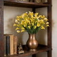 thumbnail image 5 of Artificial Calla Lily Bouquet, Plastic Faux Lilies for Home Decor, Outdoor Garden Artificial Plants, Set of 2 Decorative Flower Stems, 5 of 7