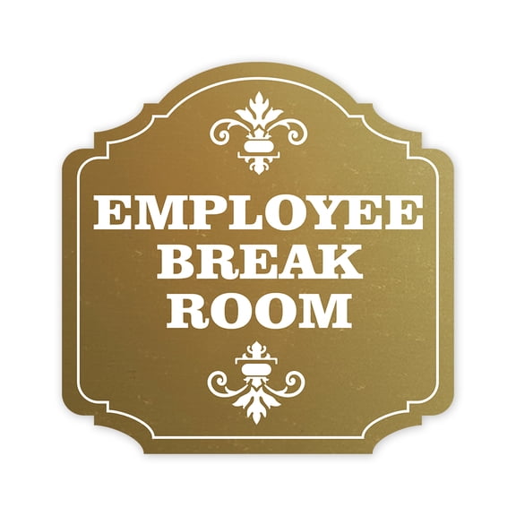 Heritage Plus Employee Breakroom Wall or Door Sign | Workplace Staff Signage - Small