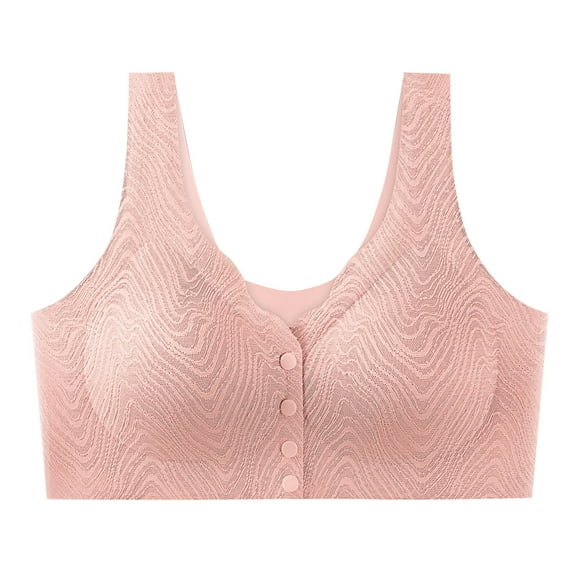 Front Closure Wireless Bralette for Women Full Coverage Padded Bra No Underwire Plus Size Comfort Sleep Support Bra