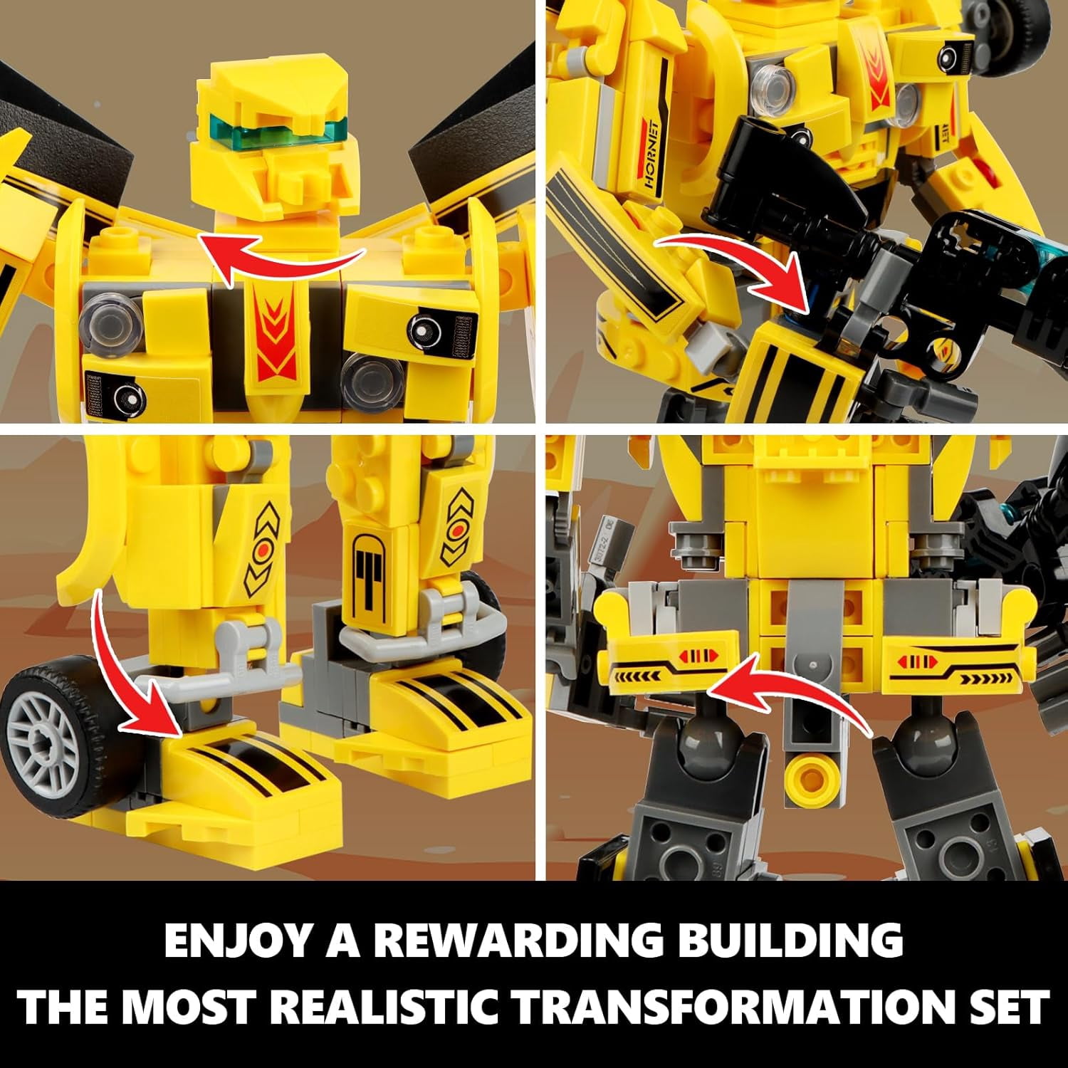Transforming Building Set, Collectible 2in1 Transformation Robot and Truck Building Block Set, STEM Toys Gifts for Boys Kids 12+