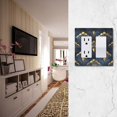 thumbnail image 5 of Yayeee Rocker Switch Wall Plate 1-Gang 4.6"x2.9" Home Decorative Outlet Cover, Blue Art Pattern, 5 of 6