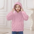 thumbnail image 6 of VKOYWKM Girls Fuzzy Fleece Pullover Warm Winter Hoodies Sweatshirt Casual Long Sleeve Loose Kids Sherpa Hoodie with Pocket, 6 of 7