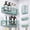 Mint Green, variant on EASHZMFYTBF Adhesive Shower Caddy, 5 Pack Rustproof Stainless Steel Bath Organizers with Large Capacity, No Drilling Shelves for Bathroom Storage & Home Decor,Gold