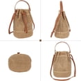 thumbnail image 4 of Small Drawstring Shoulder Bag Straw Weave Handbag Summer Beach Purse, 4 of 4