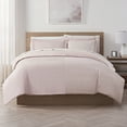 thumbnail image 4 of Serta Contemporary 85 Thread Count 4 Piece Duvet Sets, Full/Queen, Pink, Solid, 4 of 5